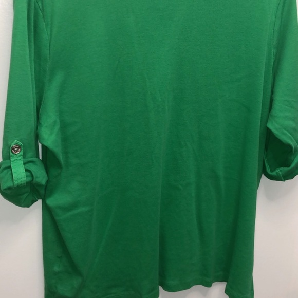 Ralph Lauren Green Low Cut Shirt - Picture 5 of 7